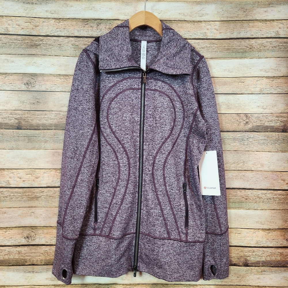 Lululemon Stride Jacket II - Heathered Black Cherry - Picture 2 of 6